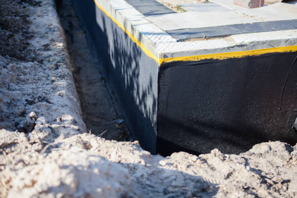 Residential Exterior Waterproofing installation at a Dansville, MI home by SJ Waterproofing Pros