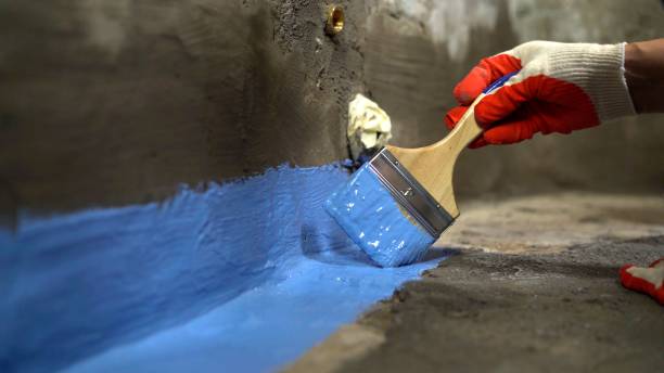 Commercial Exterior Waterproofing project at a Dansville, MI business property by SJ Waterproofing Pros